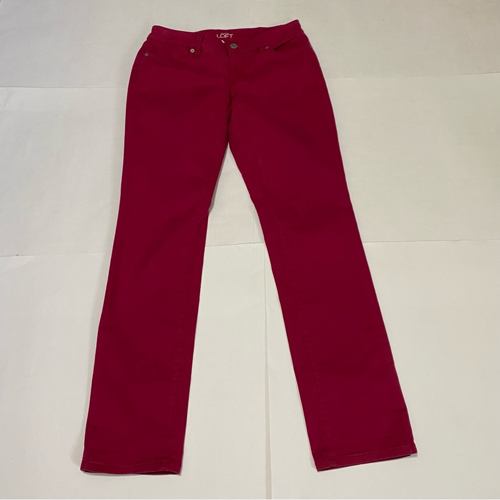 LOFT Vibrant Red Trousers